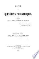 Télécharger le livre libro Revue Des Questions Scientifiques